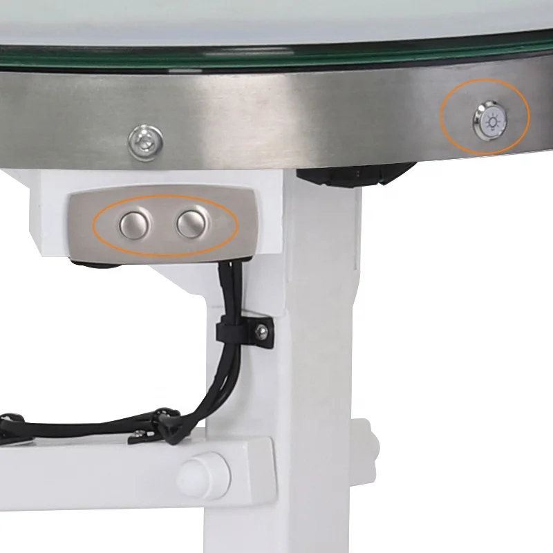 LED grooming table pet dog beauty salon rounded LED grooming table wholesale electric lifting round factory LED grooming table