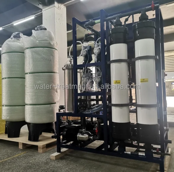 UF water purification systems stainless steel frame industrial pure water recycling ultrafiltration system water treatment plant