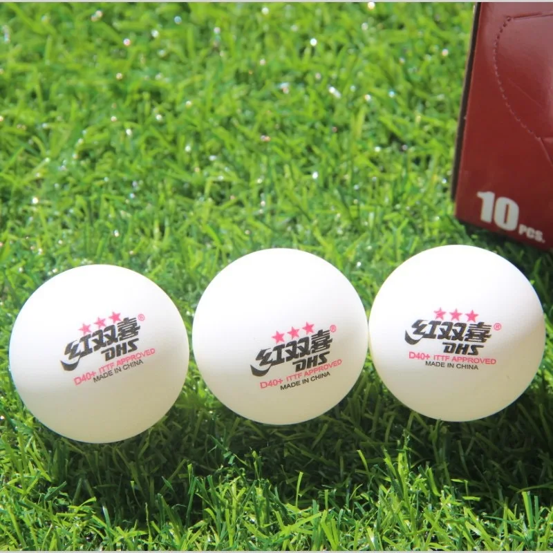 Бело-желтый D40 трёхзвездочный Профессиональный мяч для соревнований из Abs материала для настольного тенниса