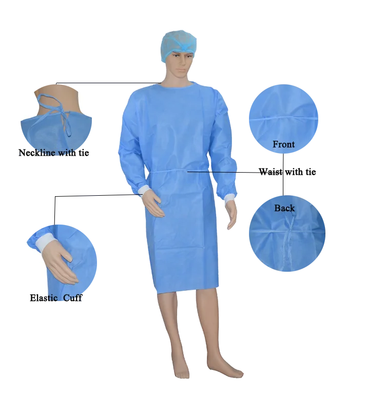 Junlong  Medical Chemo Gowns Disposable medical isolation Gown for hospital