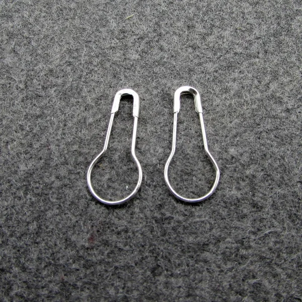 Wholesale Nickel Safety Pin Pear Shape Brass Safety Pin