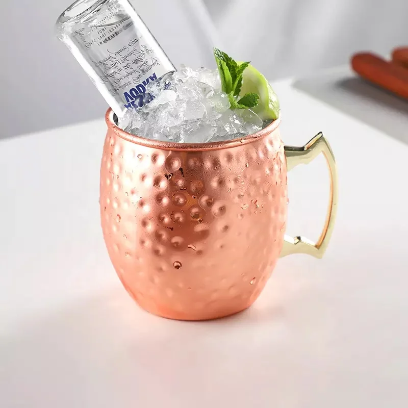 Wholesale Moscow Style Eco-friendly 530ML Mule Copper Mug