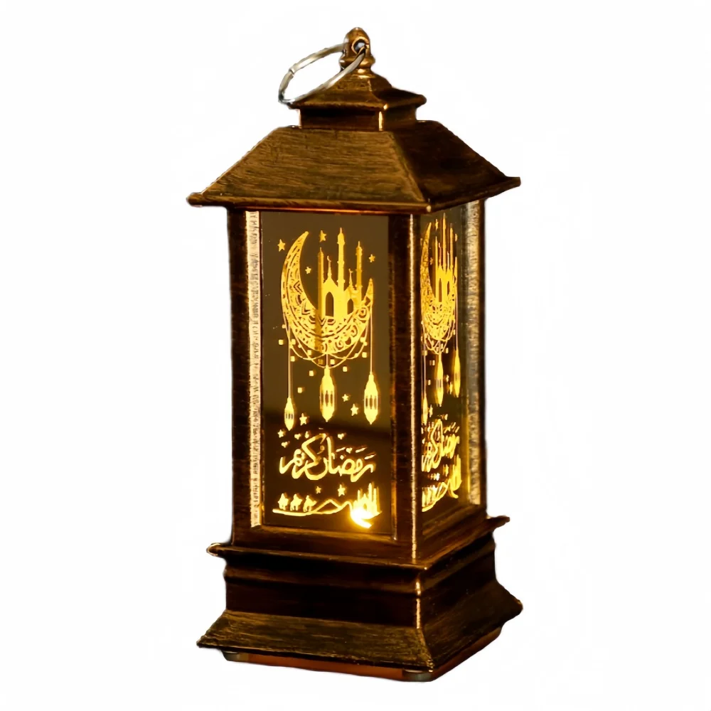 Nice Eid Mubarak Lights Party Supplies Middle East Gold Silver Laser Carved Lamp Ramadan Lanterns Ramadan Decorations 2024
