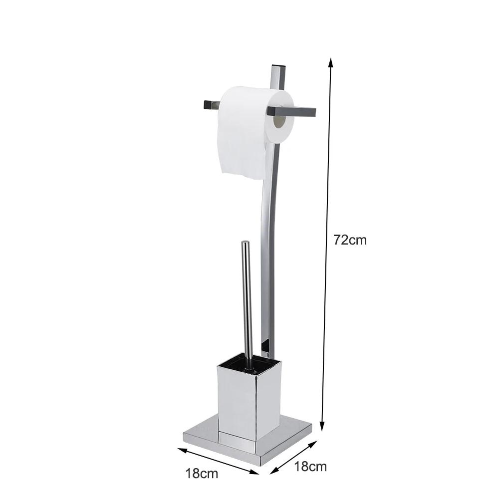Stainless steel toilet toilet paper towel holder and toilet brush holder set