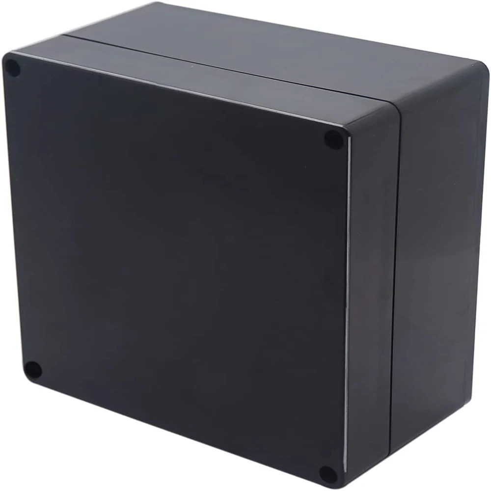 ABS Black Electronic Waterproof Junction Box Plastic Enclosure Box Instrument Case Electrical Project Outdoor Junction Box