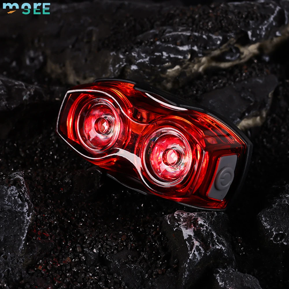 SeeMore Brand Wide Angle Optics usb Night Riding Cycling Safety Reflector Accessories Taillight Bicycle Rear Back Lights