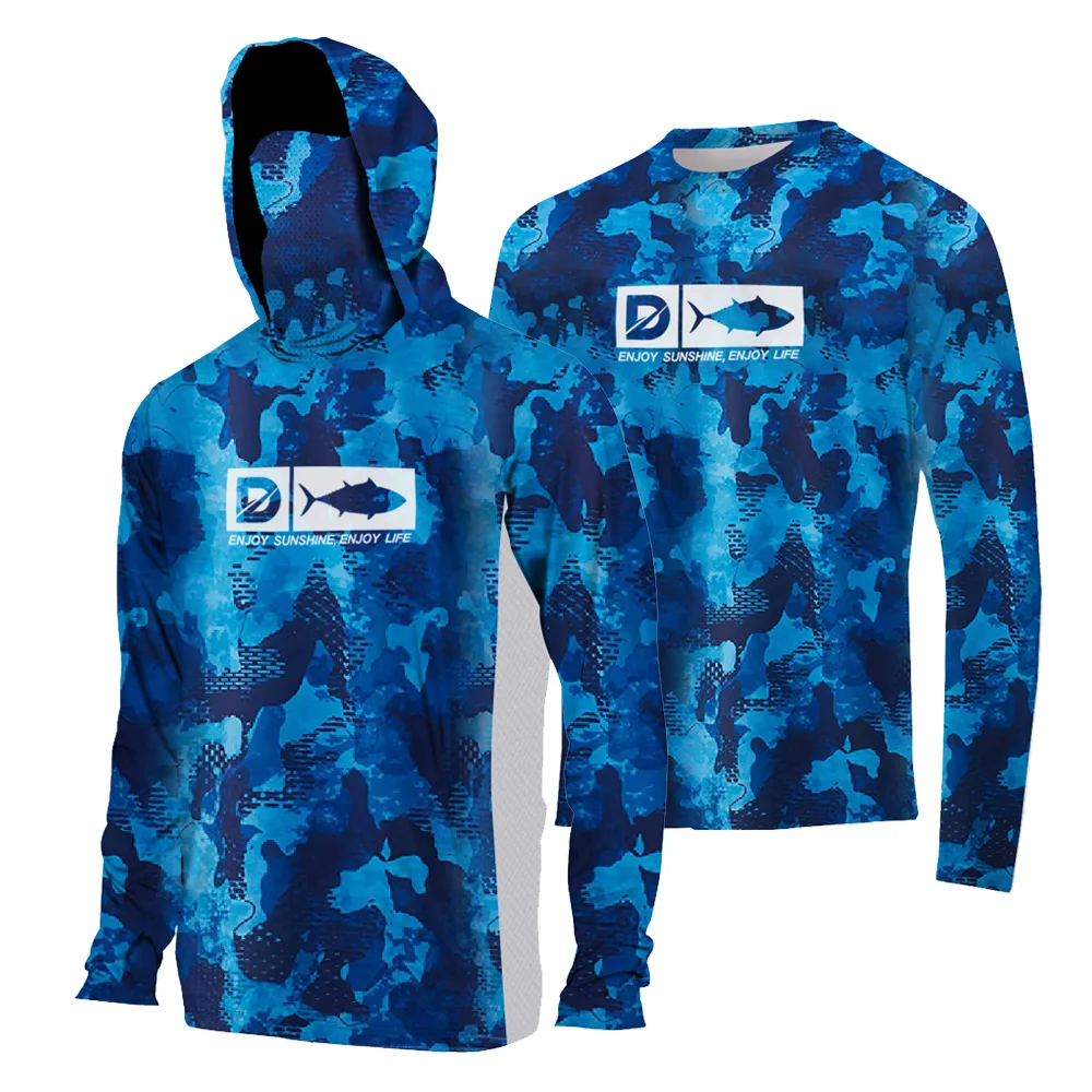 OEM polyester  desert camo combat shirt fishing camo t shirt frost hunting camo hoodie rash guard men daiwa jacket