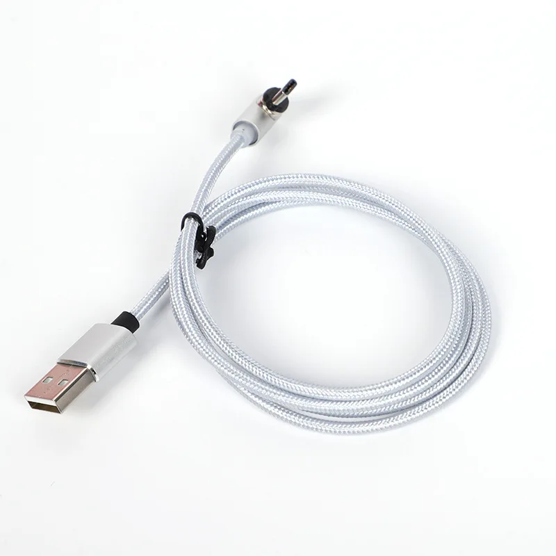 
Magnetic usb Cable 3 in 1 Nylon Braided Mobile Phone Cable Cords Micro USB Type C Magnetic Charging Cable for iPhone Android 
