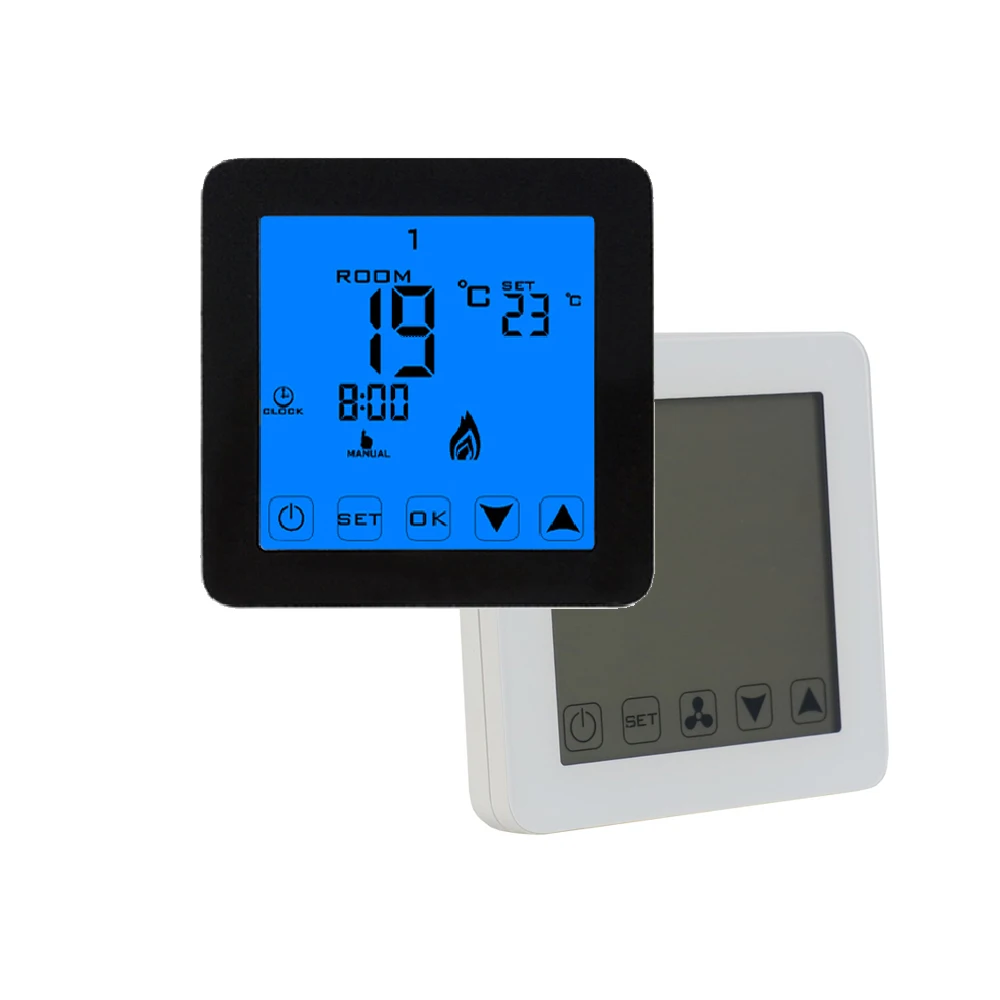 HY08BW Popular underfloor heating hvac room thermostat thermostatic valves gas water heater remote control