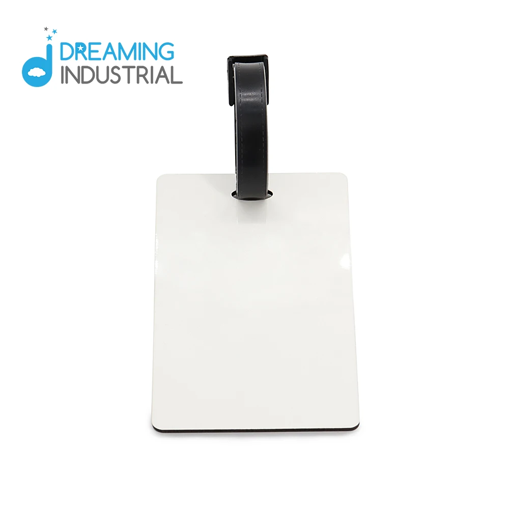 Sublimation blanks Rectangle MDF Luggage Tag without Cork Back Luggage Tag