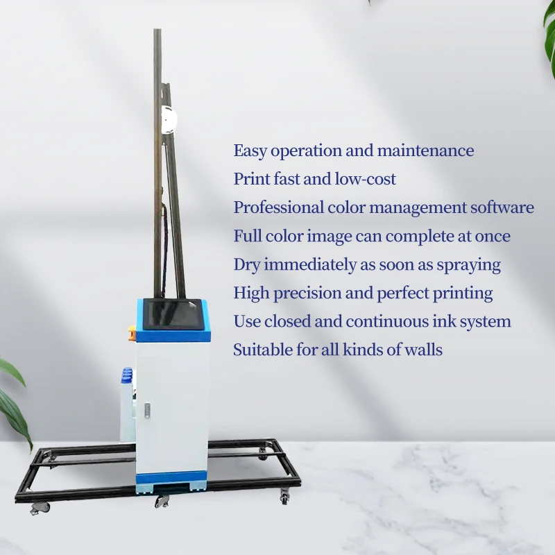 3D uv intelligent vertical wall printer for glass ceramics digital inkjet direct to wall printing machine