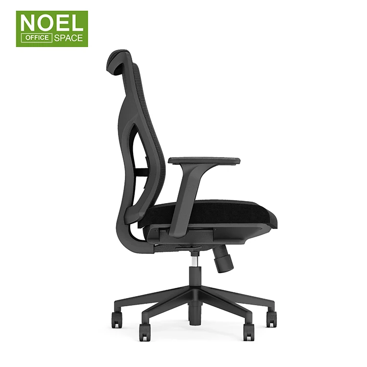 Modern armchair black middle back swivel full mesh staff chair task chair