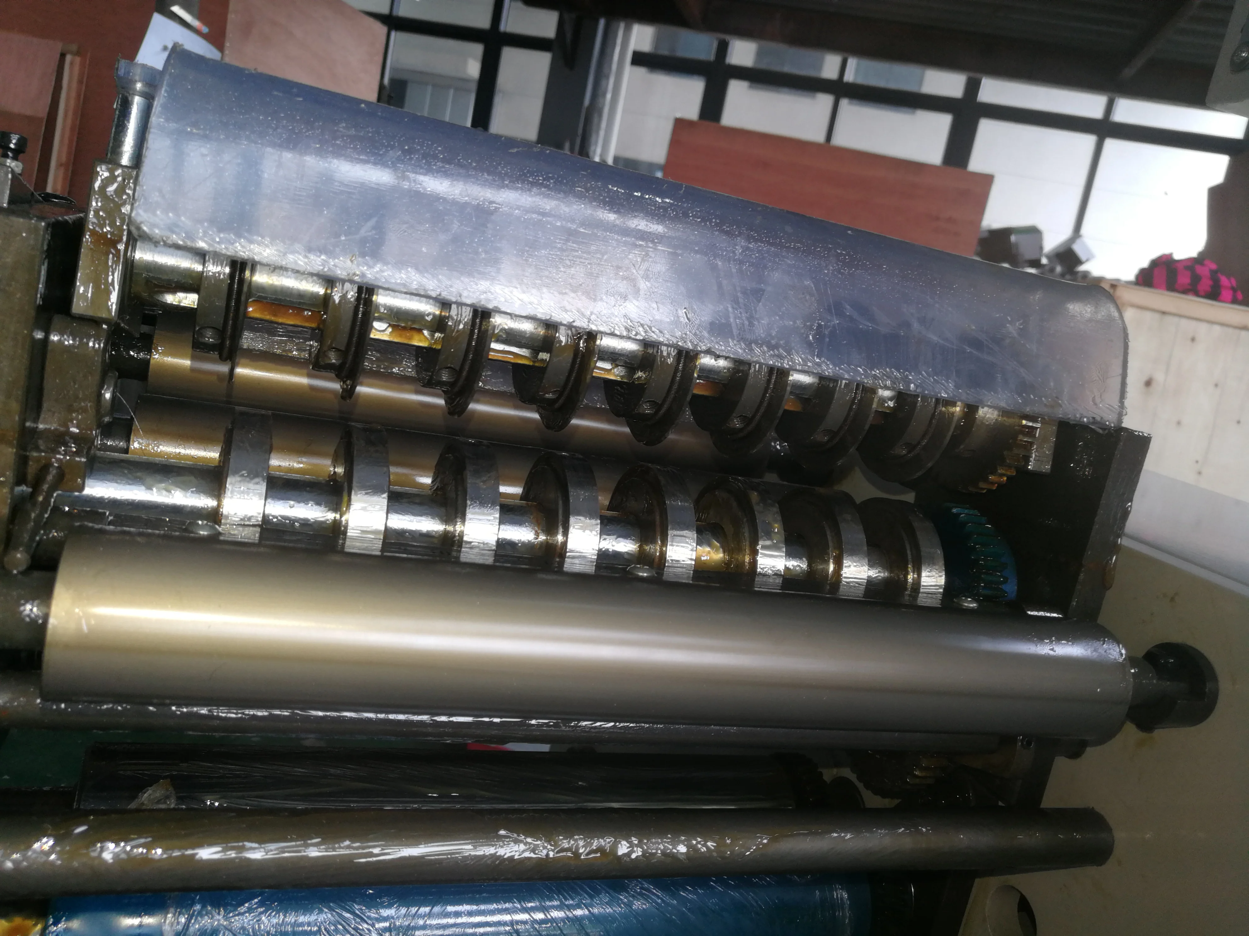 Goprinto high speed GPFQ-320 auto paper film plastic label slitting machine