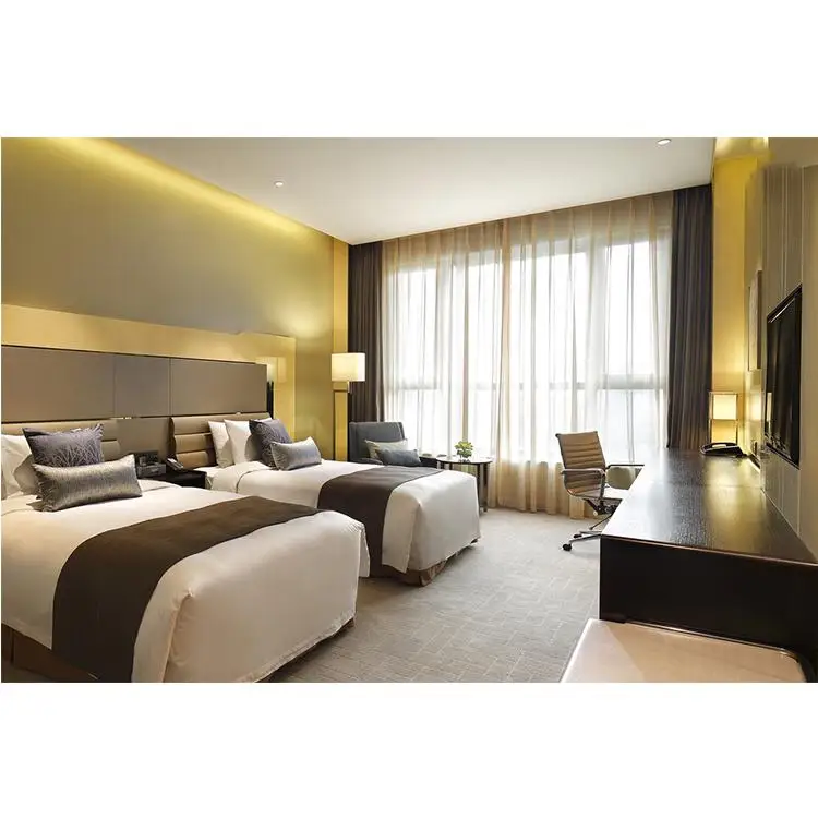 Роскошная мебель для комнат в отеле Hyatt отель 5 звезд четыре сезона роскошные современные гостиничные кровати Наборы спальни