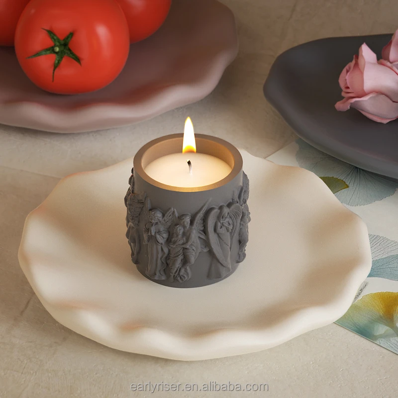 Early Riser DIY Resin Dropping Glue Irregular Cloud Plate Gypsum Tray Tea Cup Base Jewelry Silicone Mould