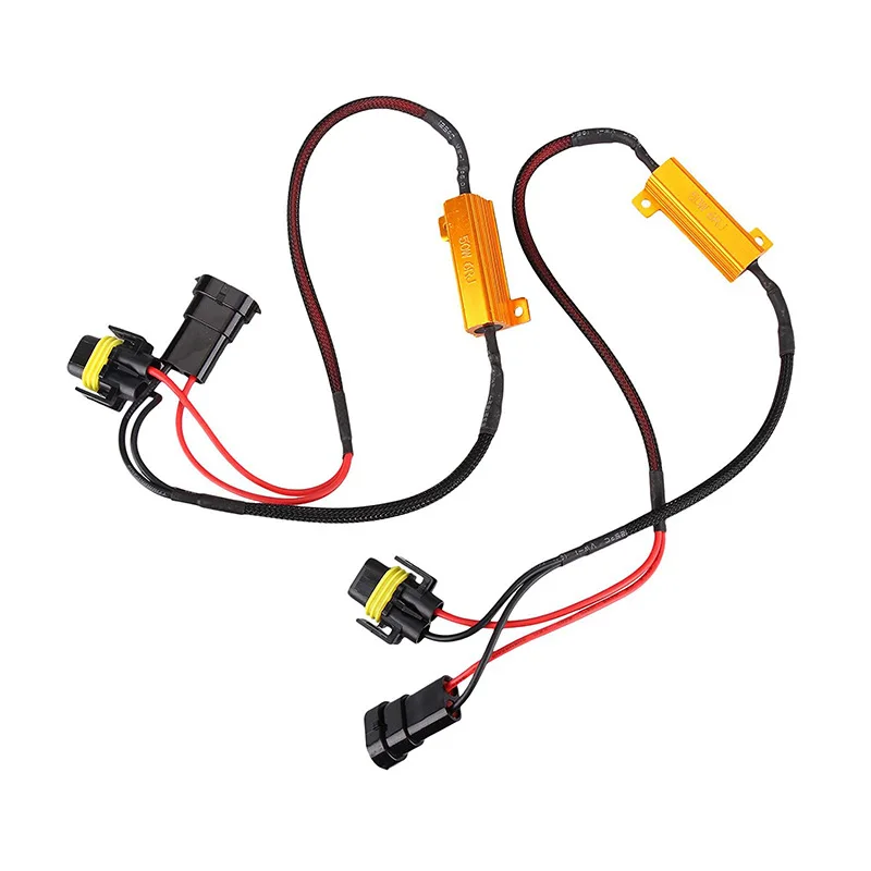 2pcs H11 LED Fog Lamp Canceler Canbus Controller Warning HID Ballast LED Load Resistor Decoder