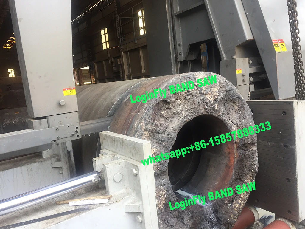 CHINA LOGINFLY CE  horizontal Semi automatic pipe cutting band saw machine