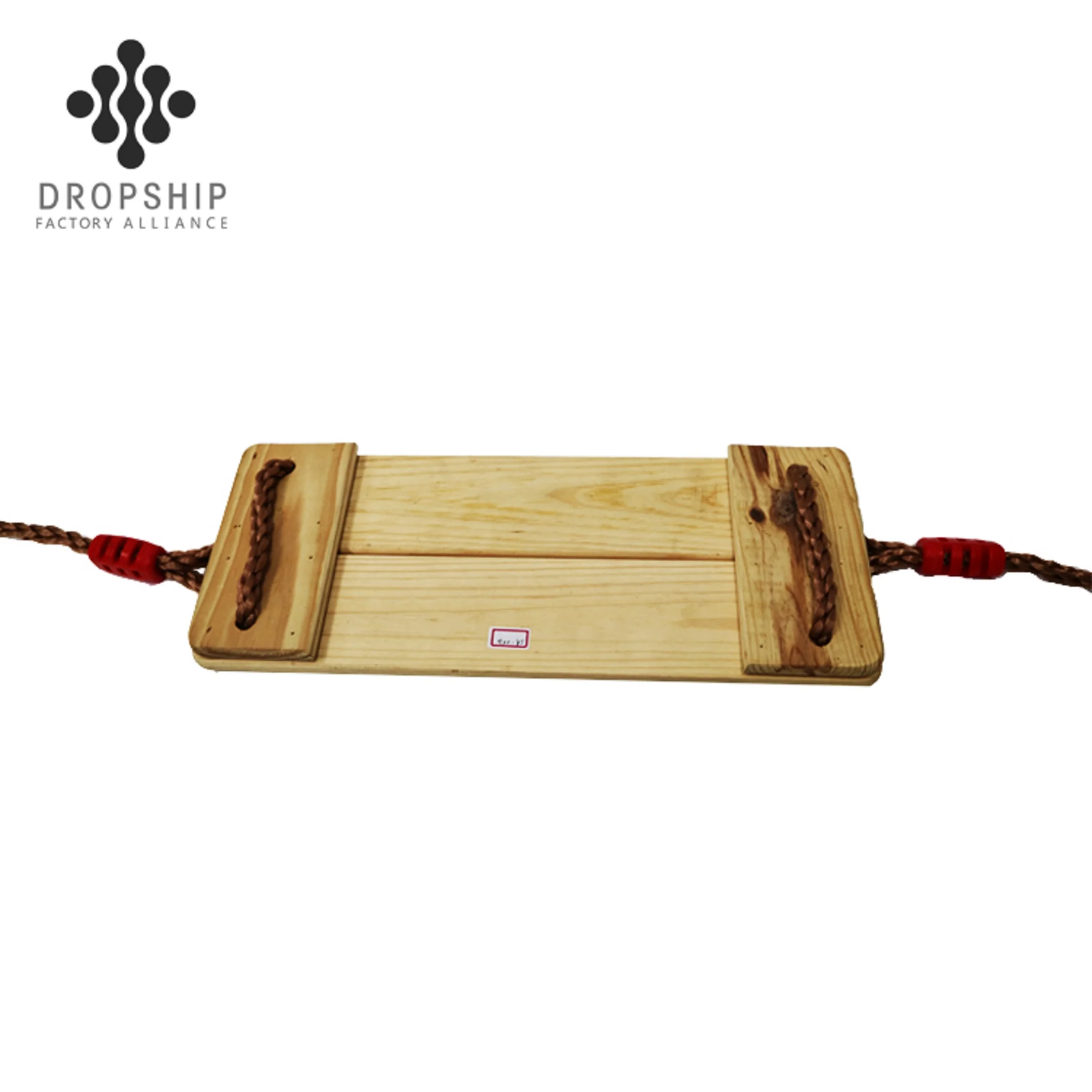 Dropship SA-063  customized brand wooden swing natural style pine garden beach outdoor wooden patio swing sets