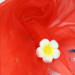 Hot Selling Organza chiffon gauze transparent fabric for wedding and packaging