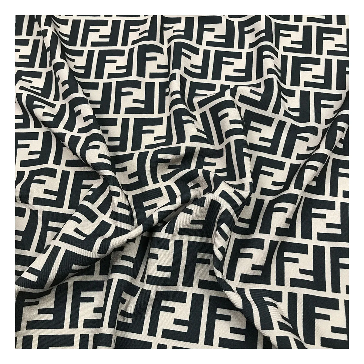 The factory outlet popular F design digital printed twill 4 way stretch woven fabric for clothing