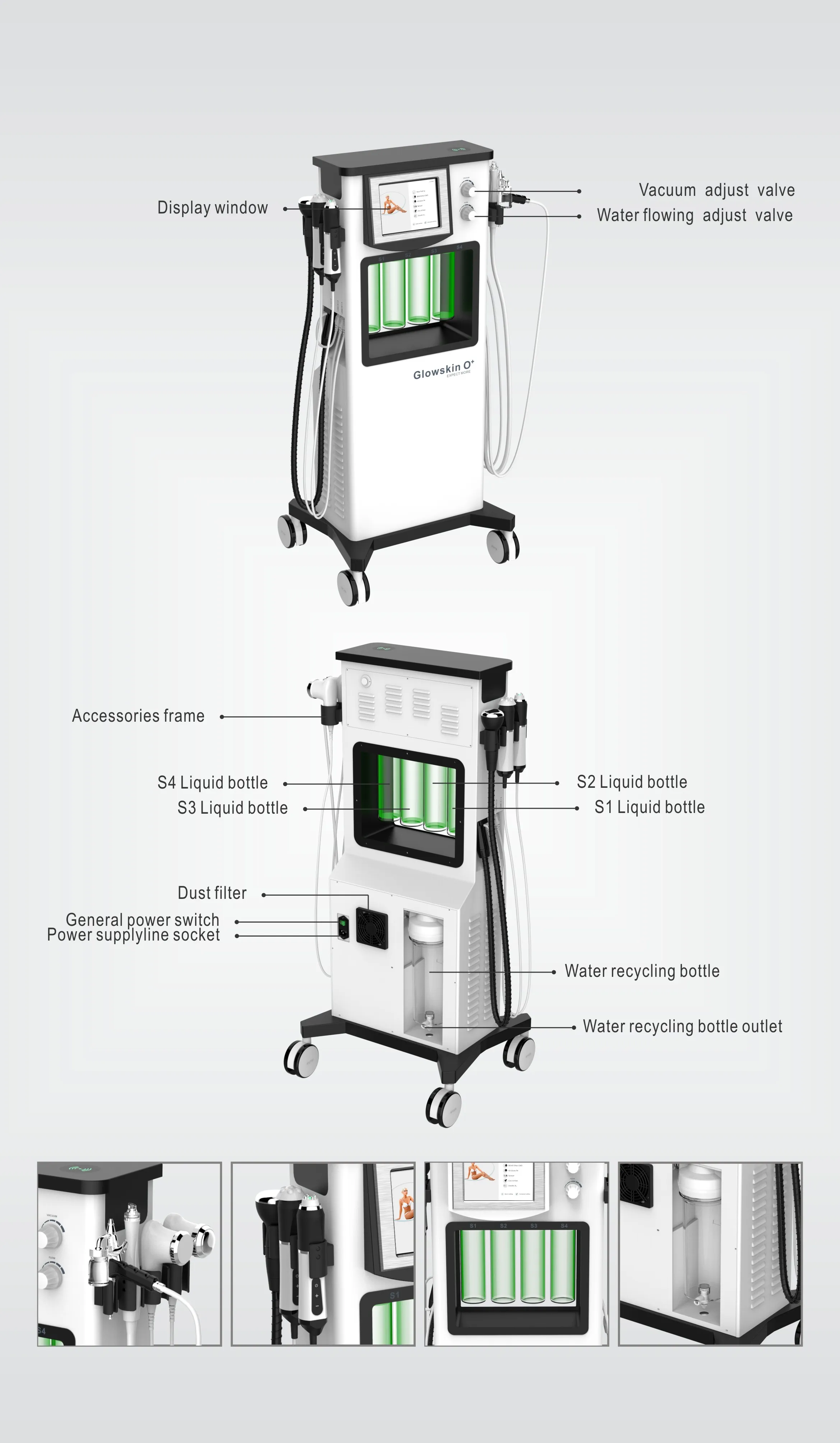 Вакуумный аппарат для удаления черных точек 4D Circle RF growskin C & O