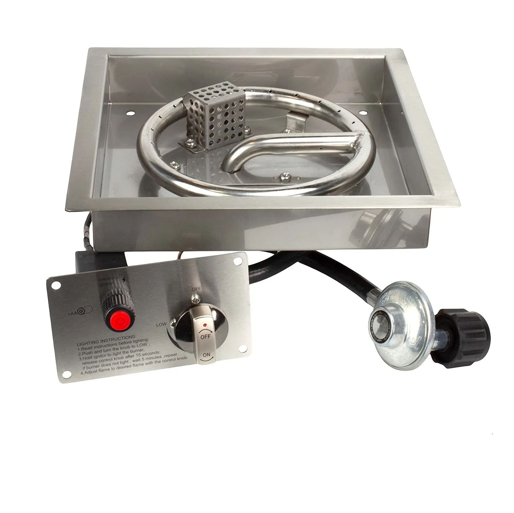 Patio 420x420mm DIY Fire Pit  Burner Kit System