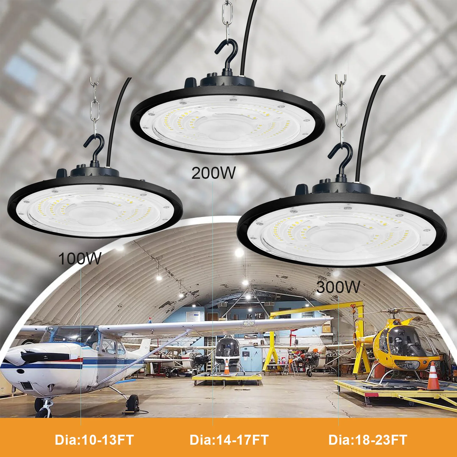 Branded Smart100 Watt Lamp 200w Leding Industrial Lights Ufo Grow Fixture Nom For Sports Stadiums Warehouse Led High Bay Light