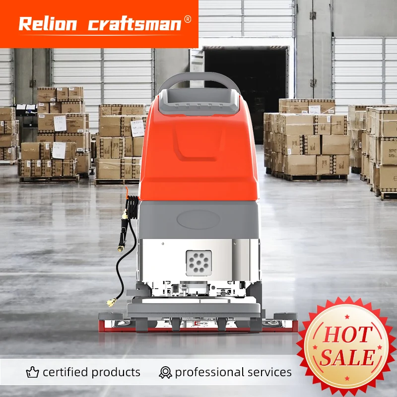 Industrial Commercial Hand Push Floor Washing Machine Floor Scrubber Vacuum for Restaurant