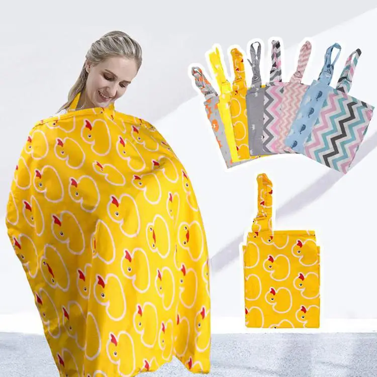
YLA-NC-017 Great Fashion Style 100% Cotton Nursing Cover Baby Breastfeeding 
