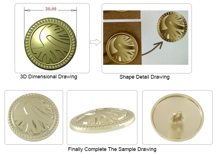 Washable Custom Botones Denim Jeans Personalizados Rivet Engraved Logo Brass Button Stainless Steel Jeans Buttons for Clothes