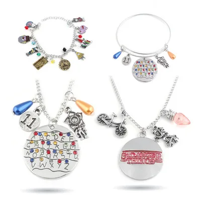 stranger things Letter Alloy Bracelet Strange Town Bracelet