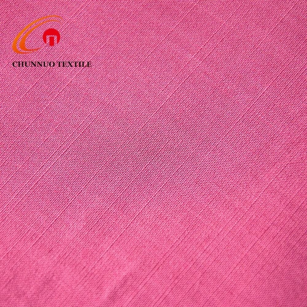 Hot woven rayon fabric Bamboo pattern solid fabric 100% rayon 140gsm  for Woven Summer Dress