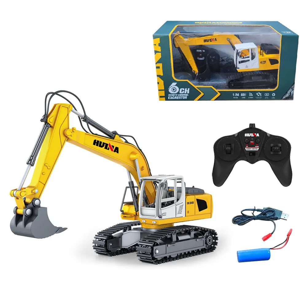 1:24 remote control Engineering car boys birthday gift toy rc car crawler excavator
