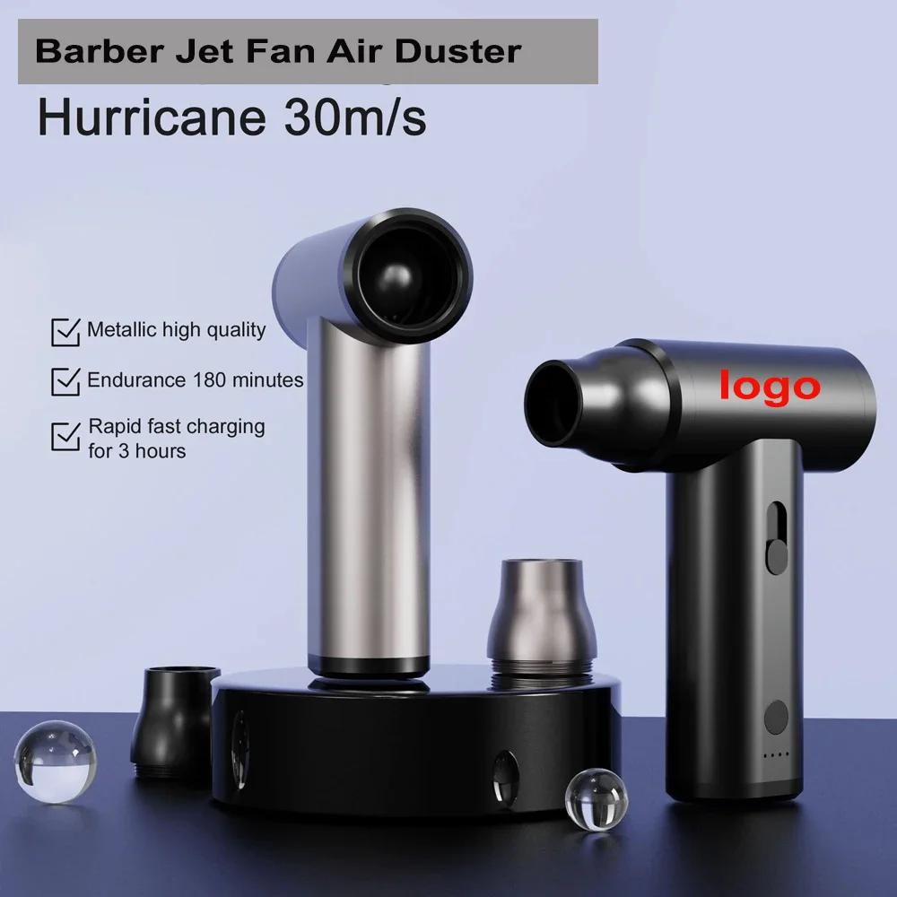 110000RPM Powerful Jet Fan Turbo Barber Clean Clipper Air Duster Compressed Mini Jet Fan  Air Duster Blower