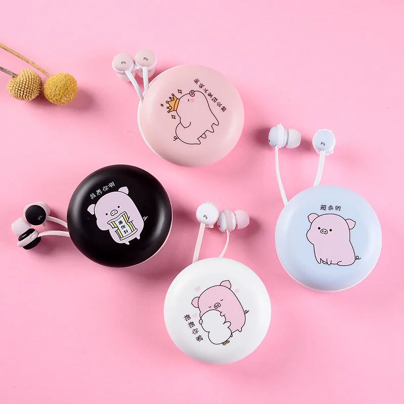 Cute Cartoon Kids Wired Stereo Earbuds Gifts Headphone Wired Headset Wired 1.22mm Wired Earphone With Mic