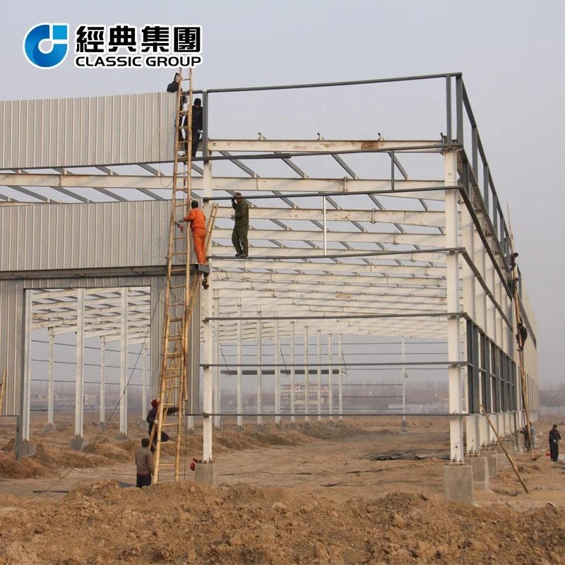 Light Steel Structure China Prefabricated Warehouse Project in Thailand Shop 3D Model Design