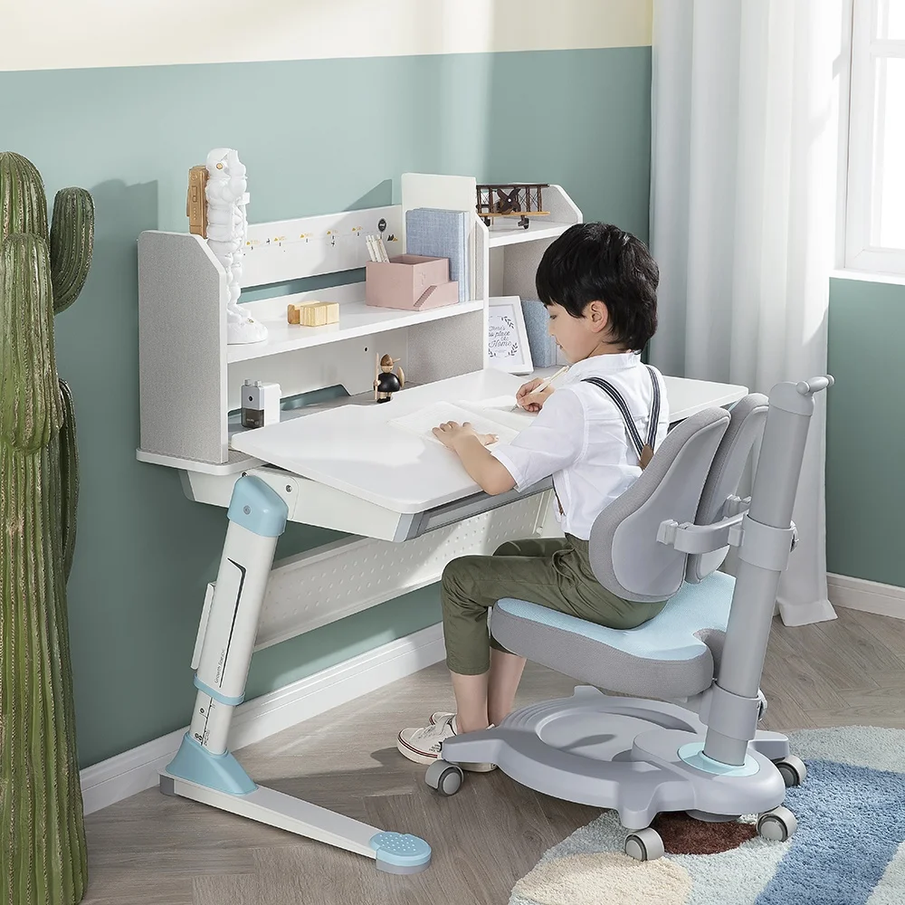 Детский учебный стол 2M2KIDS, лидер продаж, деревянная детская обучающая мебель, эргономичный дизайн, регулируемый стол для чтения с большим хранилищем