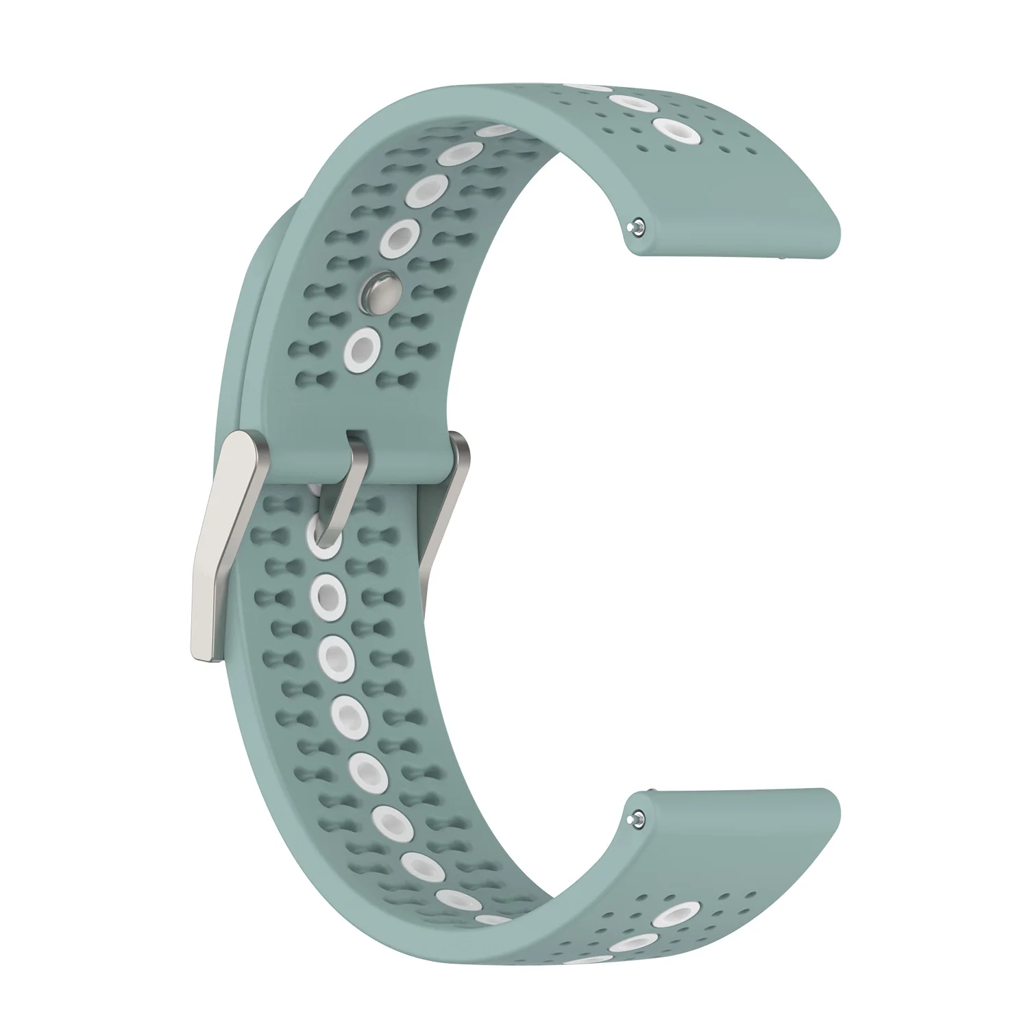 22mm Dual Color Silicone Watch Band for Suunto 9 Speak