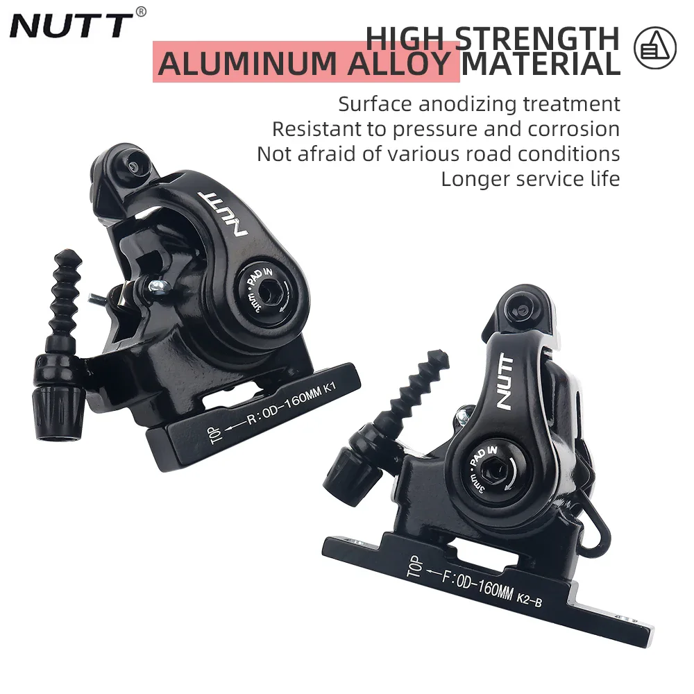 NUTT MTB Brakes Mountain Bike Dual Piston Drive Disc Brake Caliper Bicycle Brake 160mm Rotor Bicycle Parts