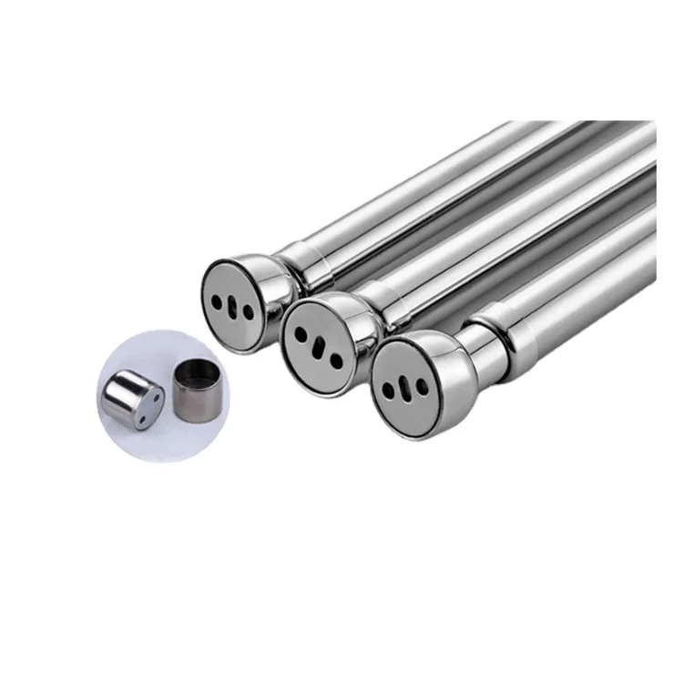 
Metal curtain wardrobe rod curtain wardrobe shower curtain pole for home 