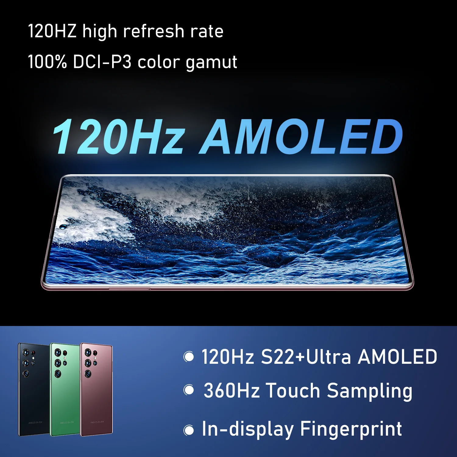 Смартфон 12 0 Android мобильные телефоны S22 Ultra 5g оригинальный телефон S23 1 ТБ 7 3 дюймов 16 Гб + смартфон TFT 65 Вт 48 Мп 2 К