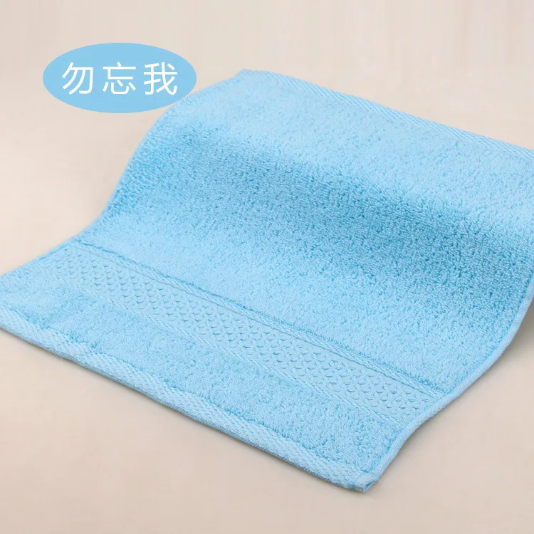 
Factory price wholesale custom logo bulk cheap 100 organic cotton small dark blue hotel gift terry face towel 