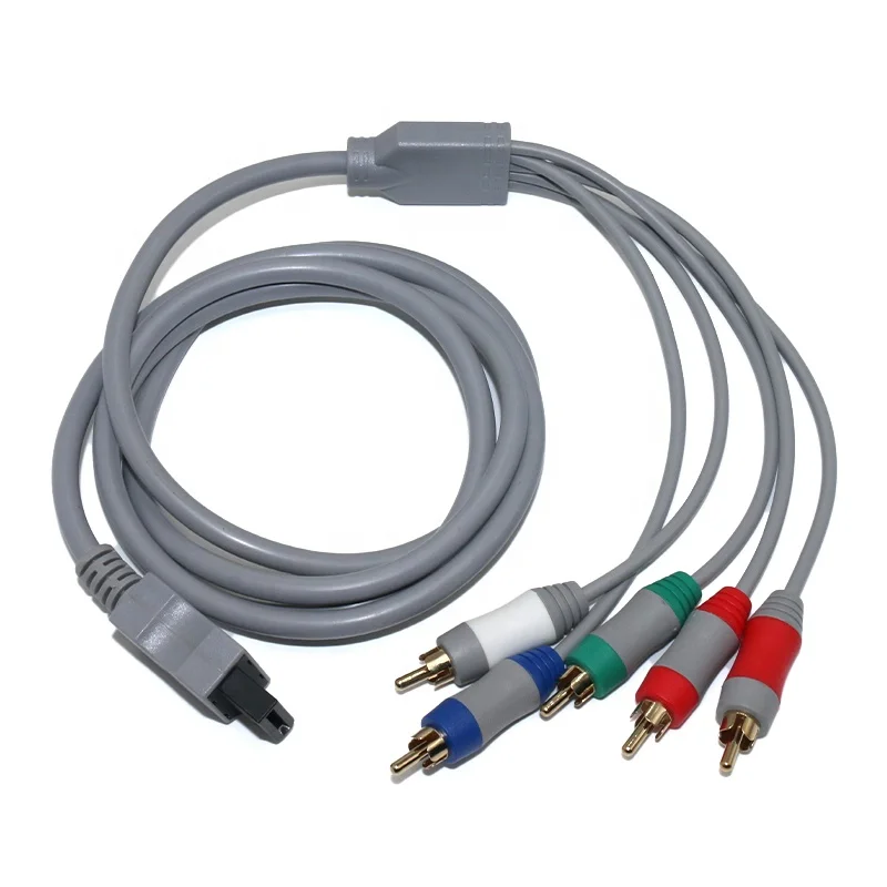 1080P Component Cable HDTV AV Audio Video Adapter 5RCA Cable Cord Wire For Nintendo Wii