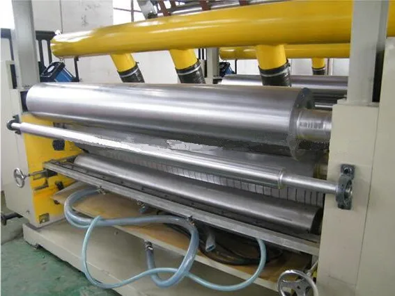 Hot single face carton box production line packaging paper single facer maker cardboard corrugated machine