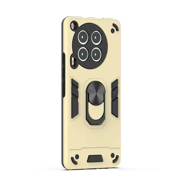 360 rotate ring heavy duty hard armor Case with ring holder kickstand magnetic car mount protective case for Infinix Smart 9