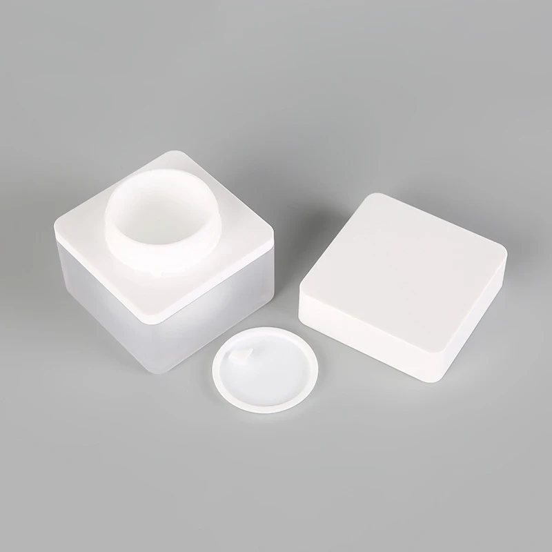 
Free Sample New matte transparent Square 30ml 50ml Jar 2020 New design 