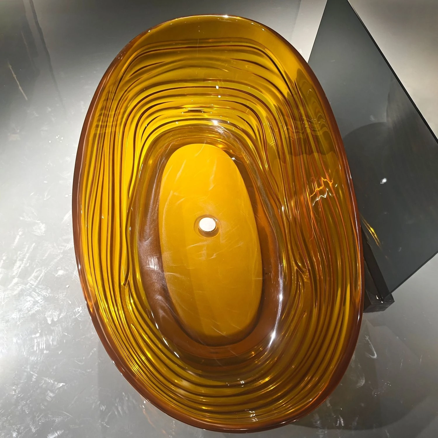 Closikal независимая Овальная Ванна из смолы прозрачная кристаллическая Высококачественная ванна