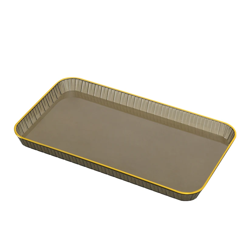 Multifunctional Luxury decorative food trays plastic plate for fruits party serve tray