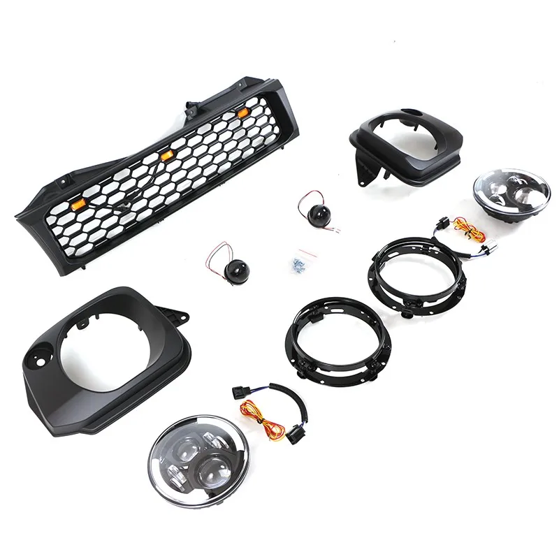 Hot Products Auto Parts Front Grille With Headlights kits Fit For SUZUKI Jimny 2007-2011