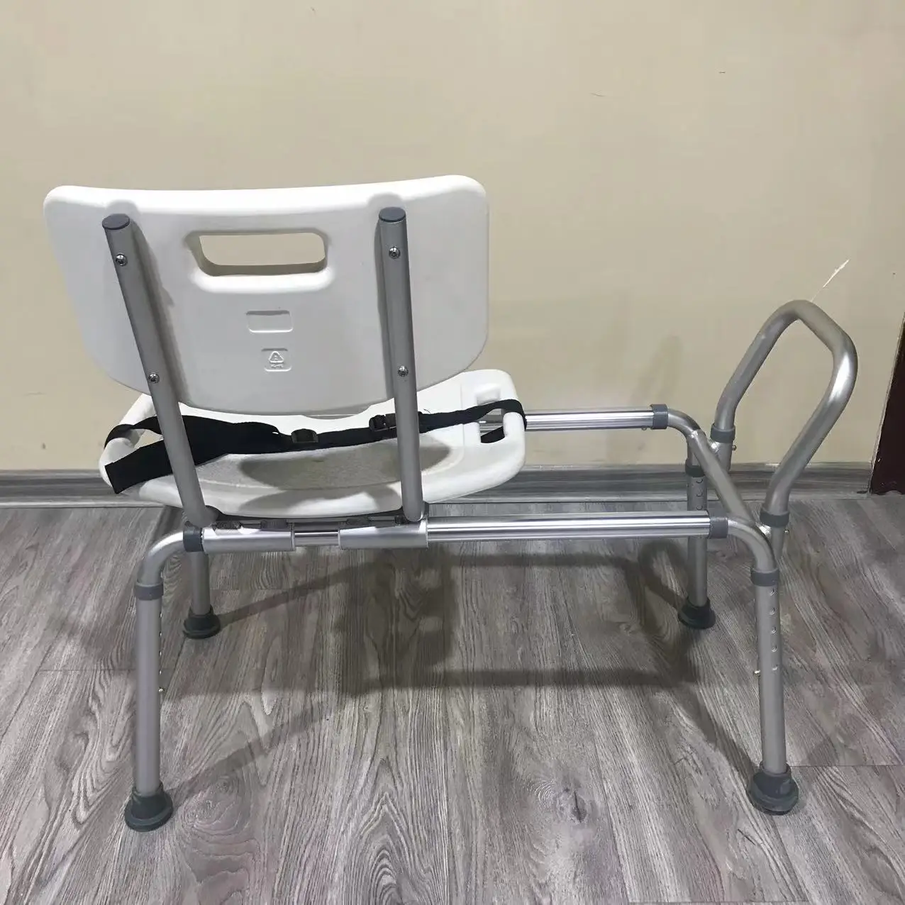 2024 Hot Sales Height Adjustable Rolling Shower Chair Tub Transfer Bench Sliding Shower Chair